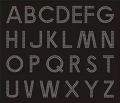 A-Zからカスタムクリスタル特殊フォントラインストーン