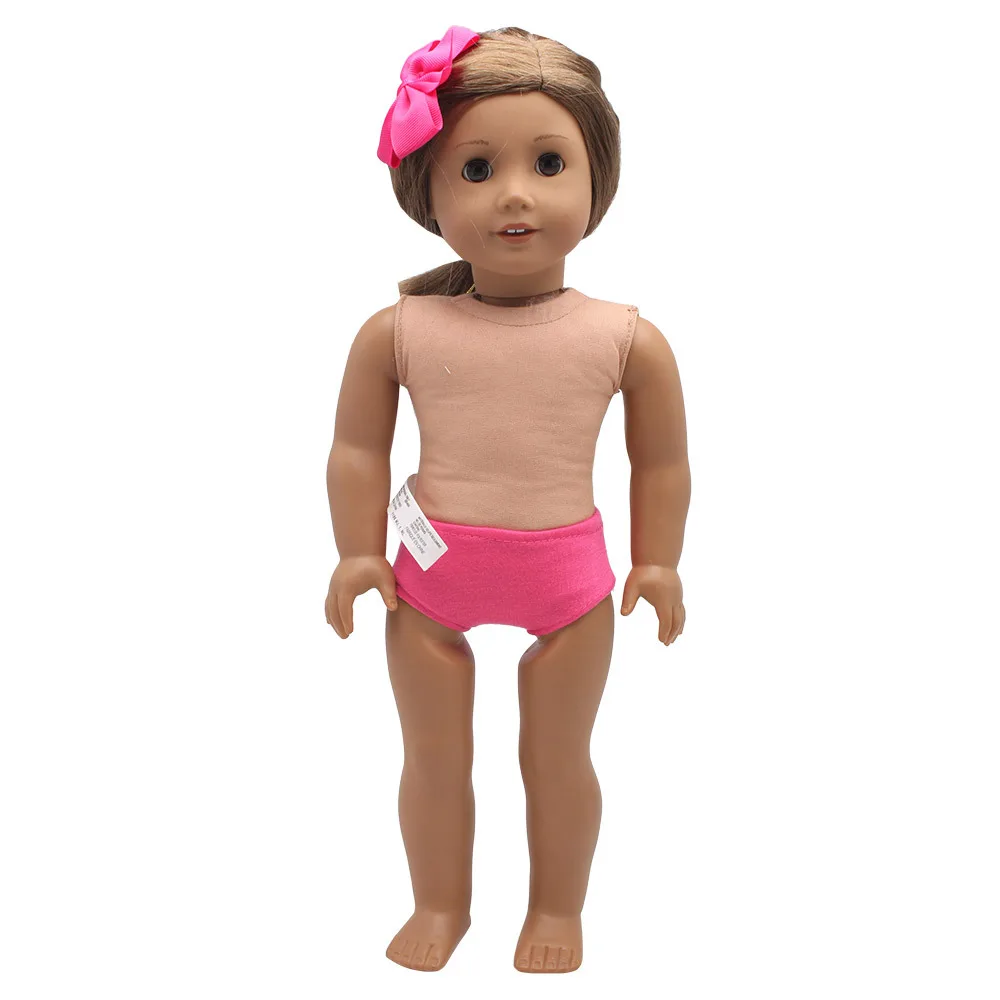 Американский дял 18-дюймовой куклы хлопок, цветная футболка с короткими рукавами и штаны, одежда