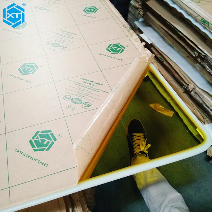 XINTAO Orange Translucent Acrylic Color Sheet on Plastic