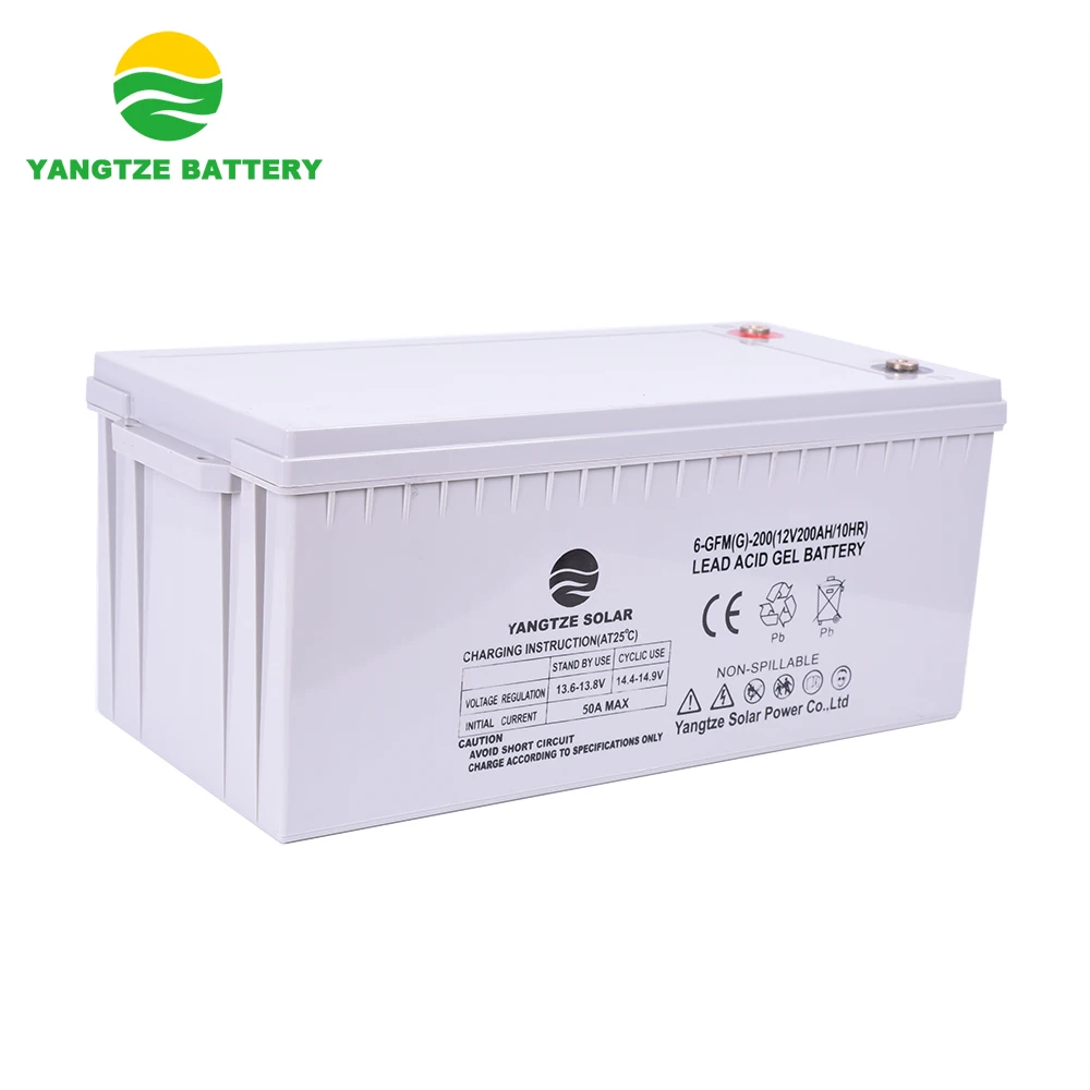 Yangtze Batterie Gel 12V 200Ah batterie solaire arrière - Chine Batterie  gel 12V 200Ah, 200AH Batterie