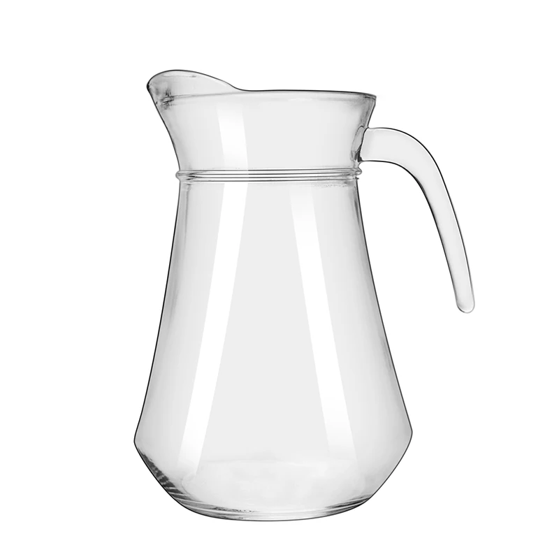 1.3L Clear Borosilicate Glass Water Drinking Carafe Pitcher with