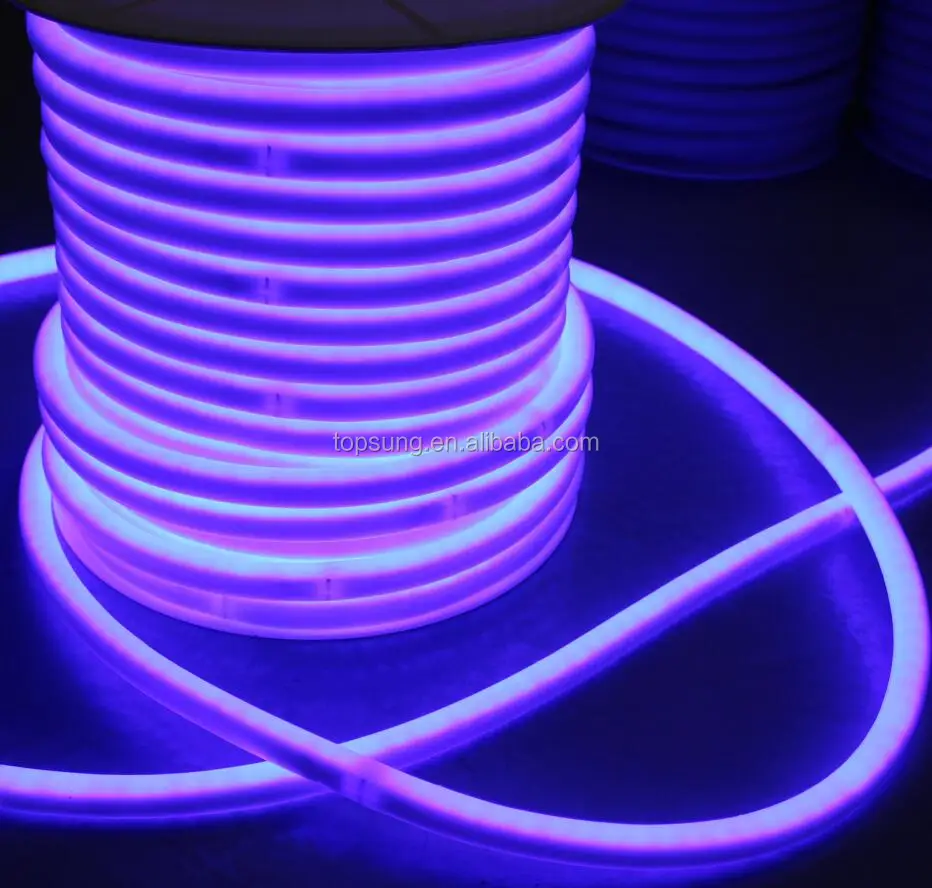 360 Degree Round Led Neon Flex Light Rope 220v RGB 230V Flexible Strip Outdoor Lighting