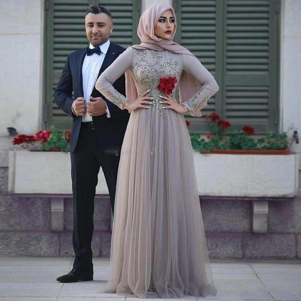 Long Sleeve Party Dresses With Hijab - Zahrah Rose | Party dress long sleeve,  Hijab dress party, Muslim fashion dress
