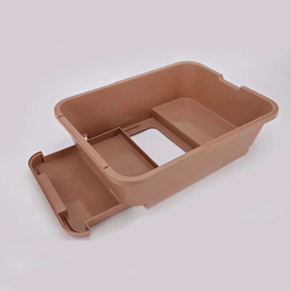Totally Enclosed Isolated Outdoor Plastic Cat Toilet With Cat Sand