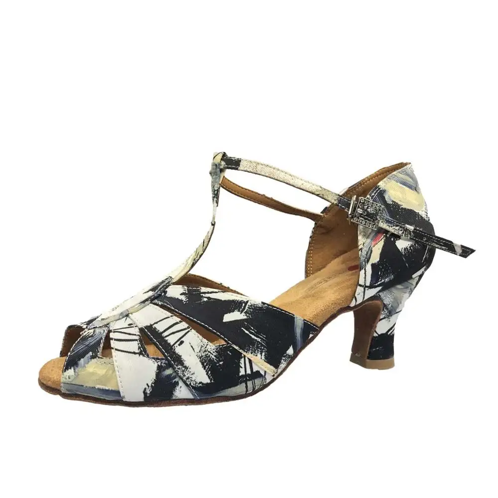Tessuto Di Stampa Chacha Scarpe Da Ballo Della Signora Latino Pratica Scarpe  Da Donna Scarpe Da Ballo Tacco Basso Scarpe Da Ballo Latino Scarpe Open Toe  - Buy Latino Scarpe Da Ballo,Sala