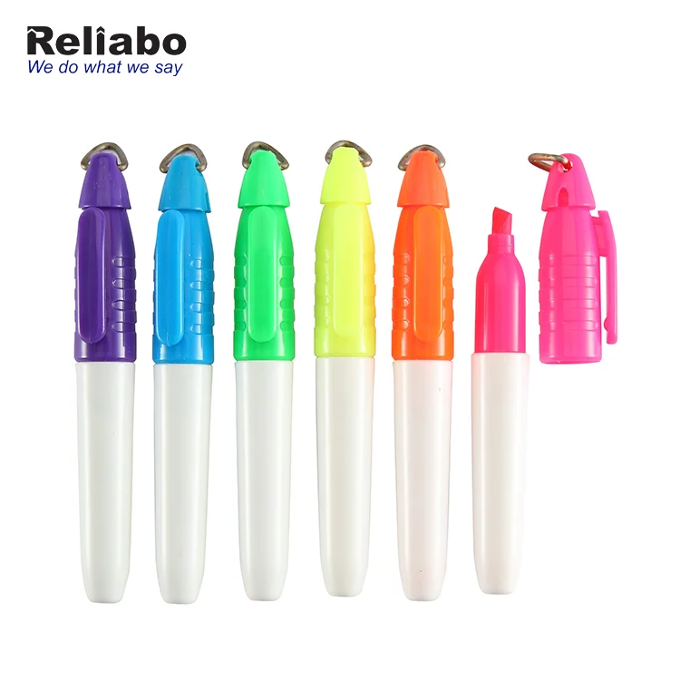 Reliabo школьные канцелярские товары Рекламный детский многоцветный мини-брелок маркер