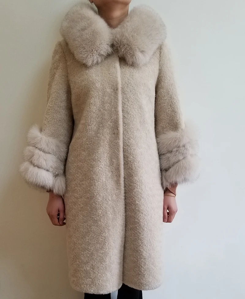 warm shearling coat