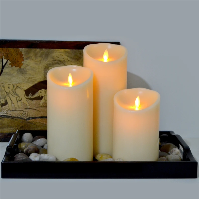 LEDキャンドルライトムービングウィックメモリアルLEDキャンドル