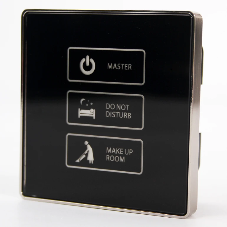 Glass Touch Led Hotel Room Control Panel Master Control Switch
