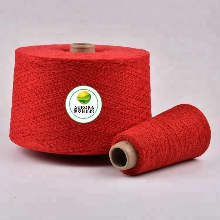 Stock sock yarn for sale regenerated cotton waxed knitting yarn for socks