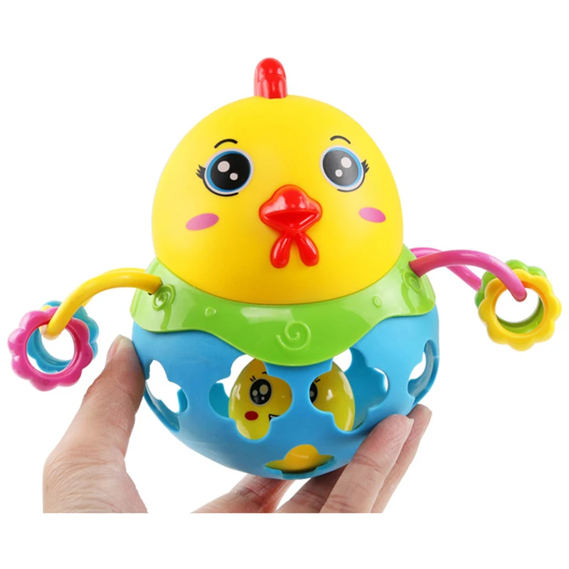 Cute Cartoon Chick Soft Plastic Musical Baby Toy