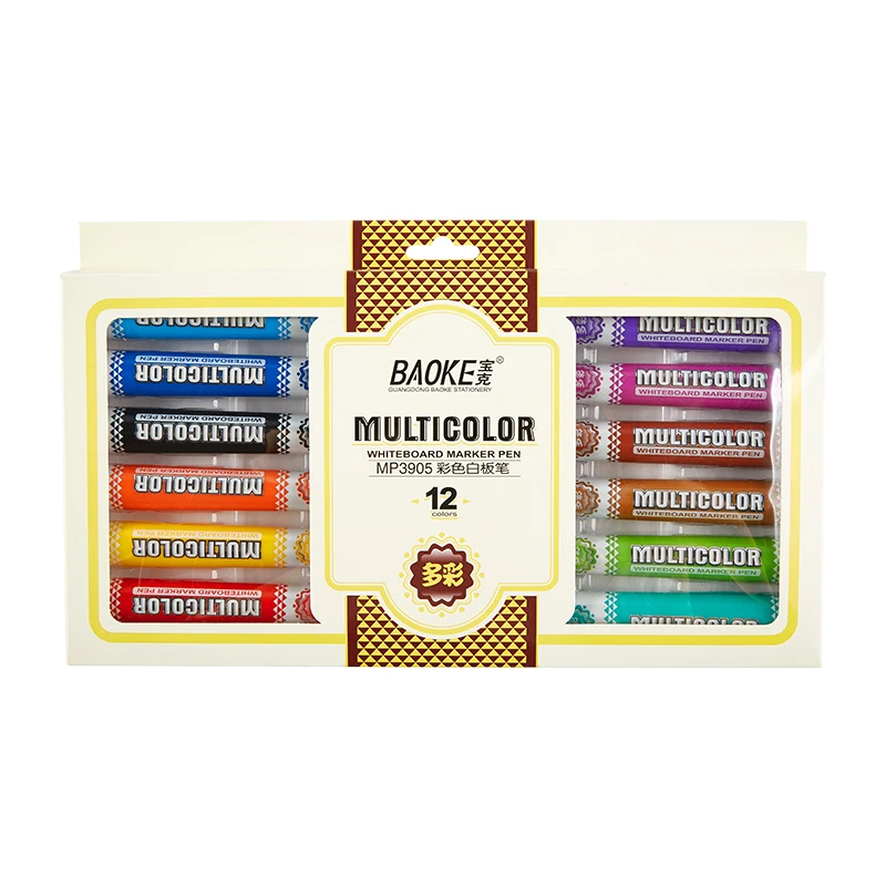 Восемь нетоксичных цветных маркеров для белой доски, одна коробка кистей 5 мм, Набор детских маркеров, распродажа