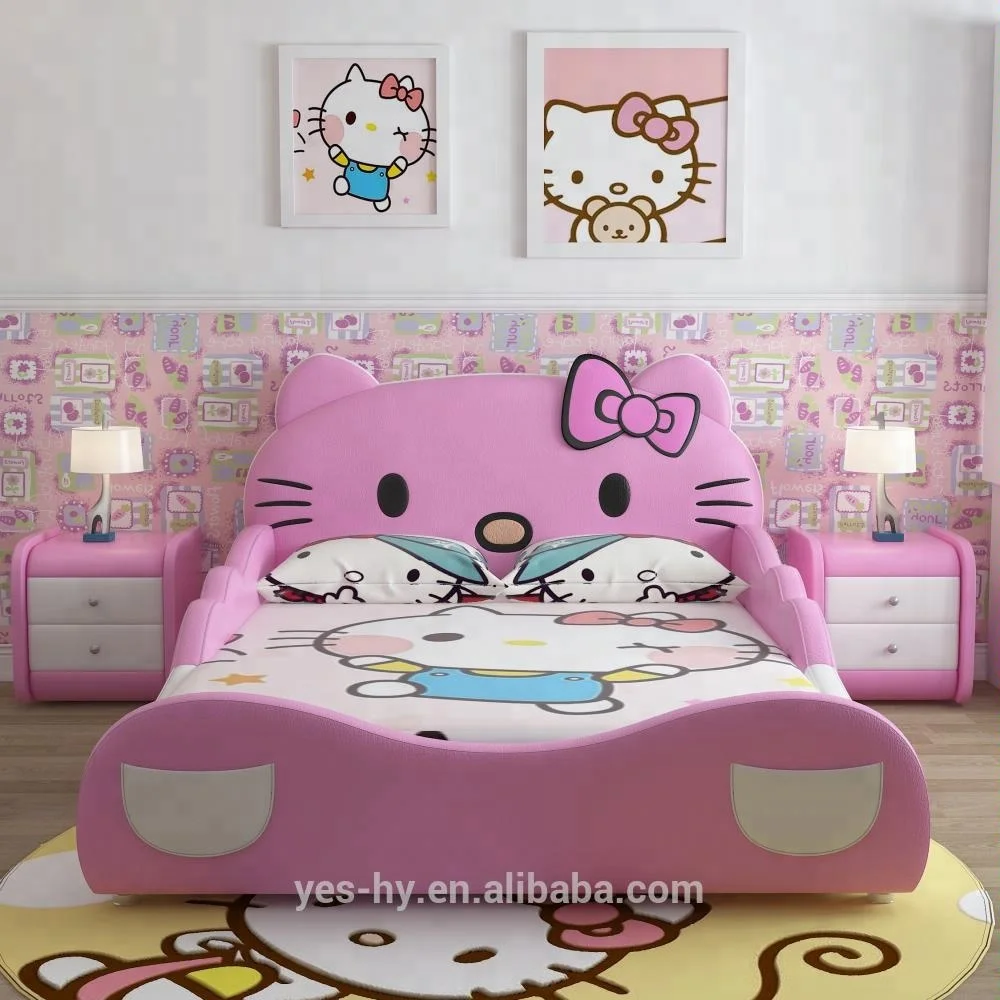 
 Кожевенная кровать для мебели для спальни розовый Y02  