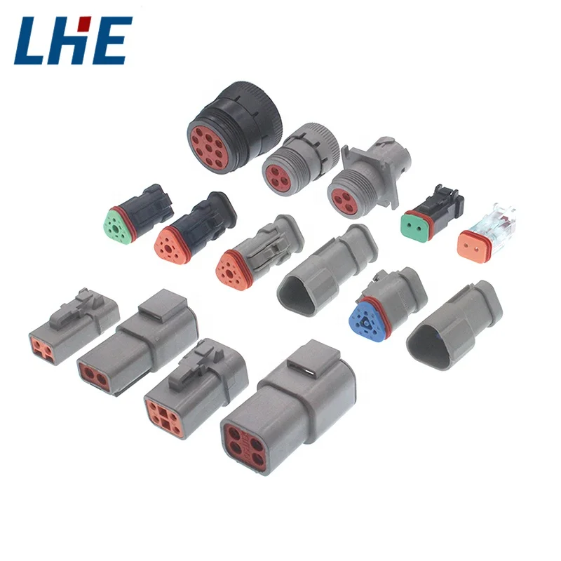 Delphi 12162193 Pa66 Female Connector 2-Pin Water Temperature Sensing with Nylon Housing & 25A Copper Contact