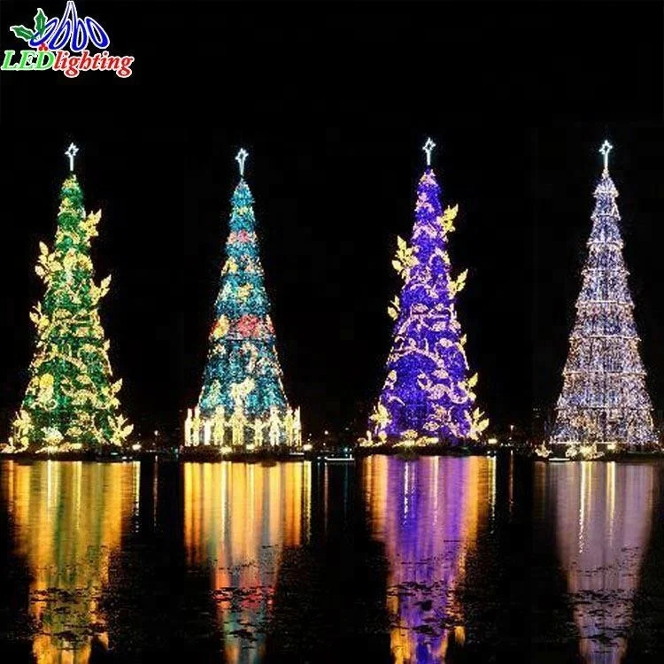 25FT Artificial Tinsel Christmas Tree Overstock Gold Pop up Christmas Trees