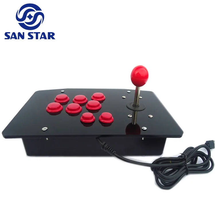 
USB-накопитель с 8 встроенными кнопками, аркадный контроллер, джойстик, аркадные части 