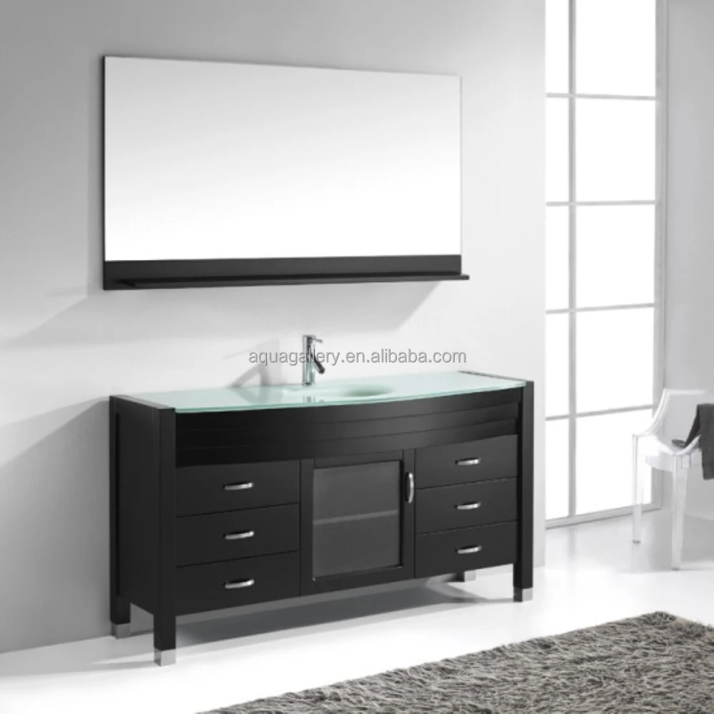 Wood Vanities Bathroom With Glass Vanity Top Buy Wood Vanities