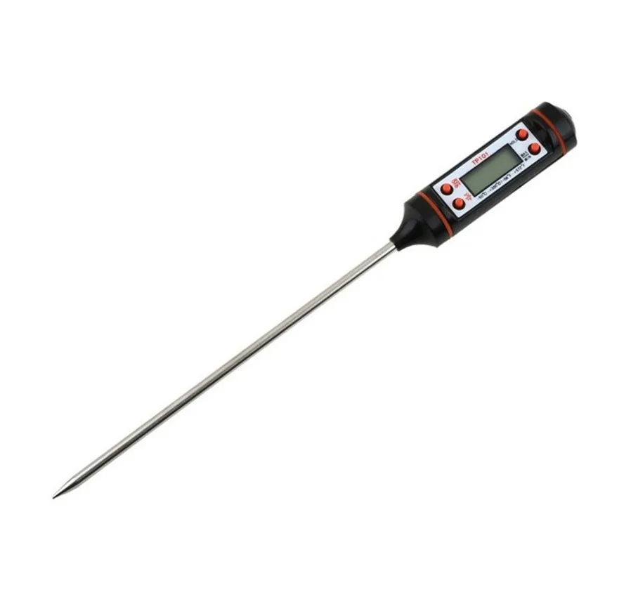 Kitchen Probe Thermometer Stainless Steel Thermometer Barbecue Fork Thermometer  Oil Temperature Meter Tp101 Food Thermometer - China Digital Thermometer,  Digital Cooking Thermometer