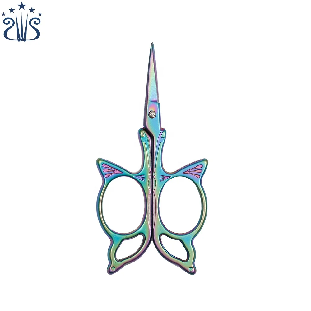 
 Красивые Позолоченные винтажные Мини-Ножницы для вышивки типа бабочки  