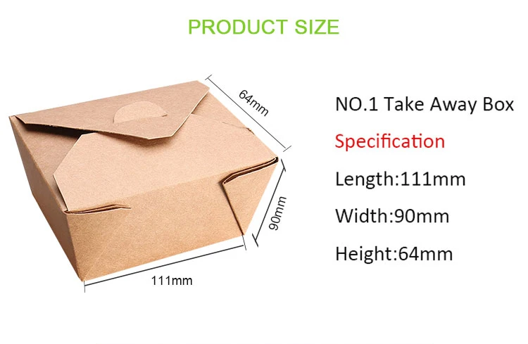 PE Coated food grade paper Snack Pail / Take away Noodle/ Soup Pail Box hot food paper box