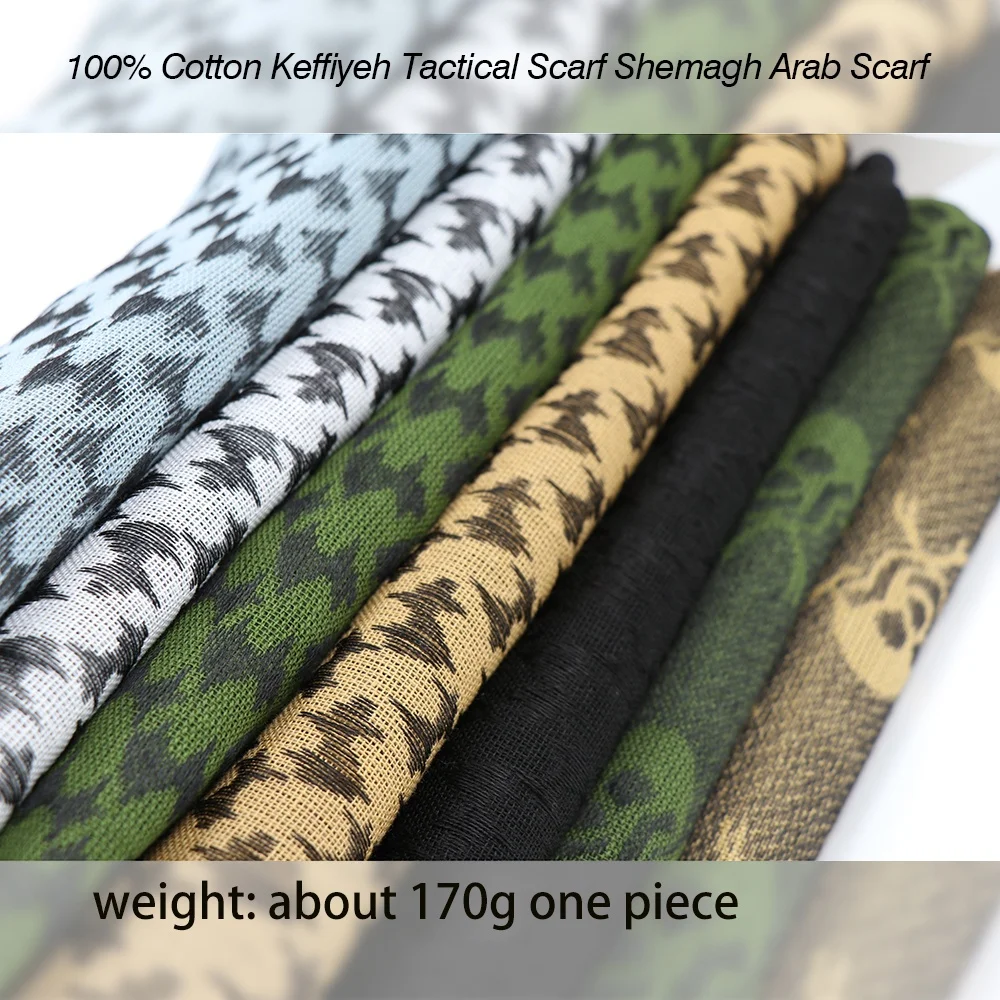 Тактический пустынный шейный шарф Shemagh арабский куфий хлопковый