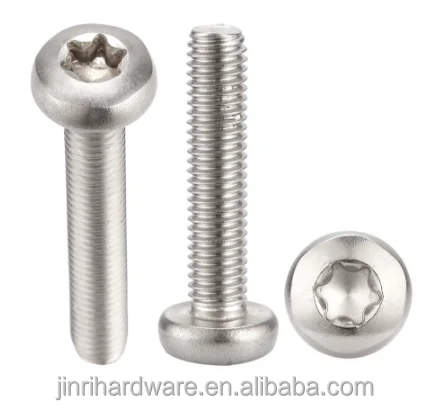 BOZONLI Tornillos Torx de Cabeza Redonda Tornillos de Acero Inoxidable Tornillo Torx Inviolable M6/×10mm,5 pcs