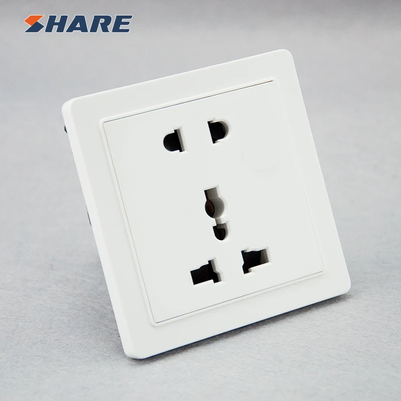 SHARE Home 5 Pin Power Socket High Quality Socket Electrical Switch Outlet and Sockets British Standard