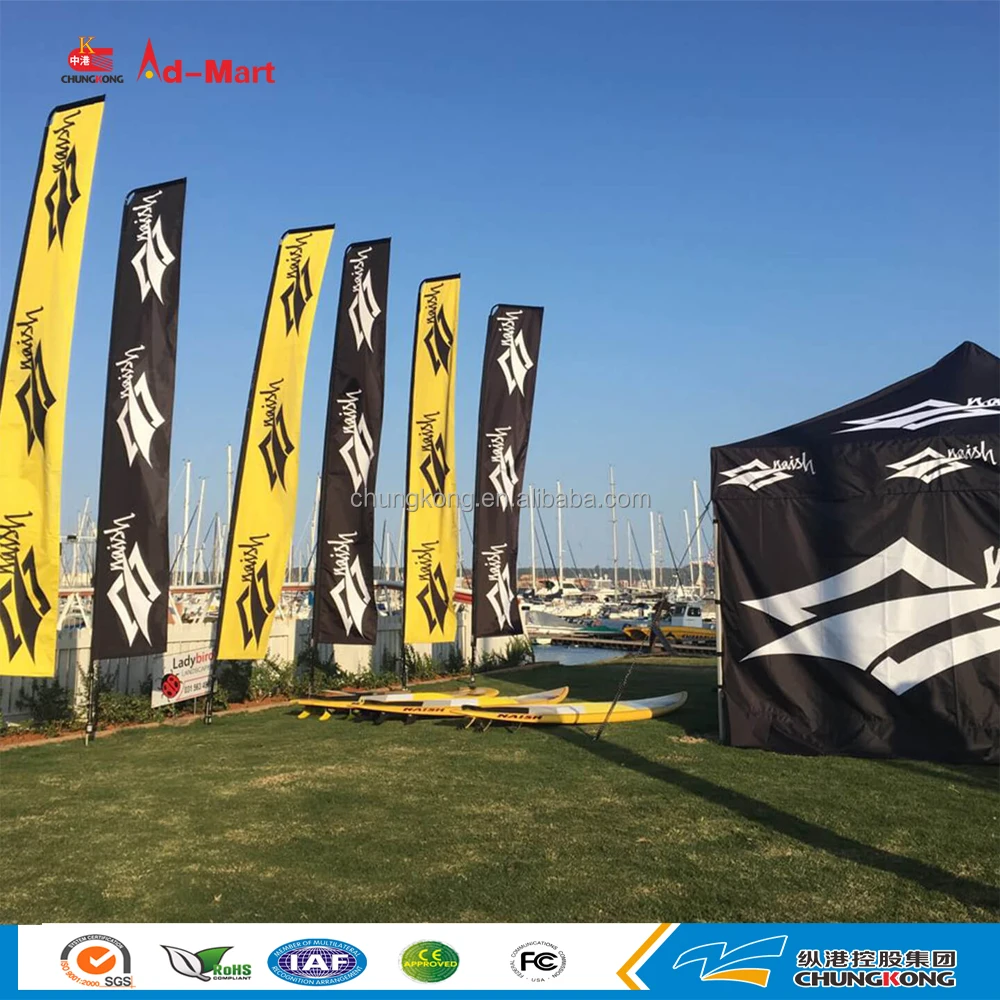 Пользовательские Пляжные флаги баннеры аксессуары строка флаг рекламы напольный дисплей развевается знамя