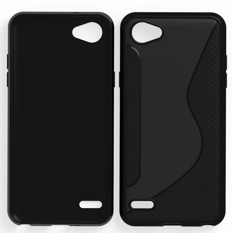 Clear Transparent S Line TPU Back Cover for LG Q6