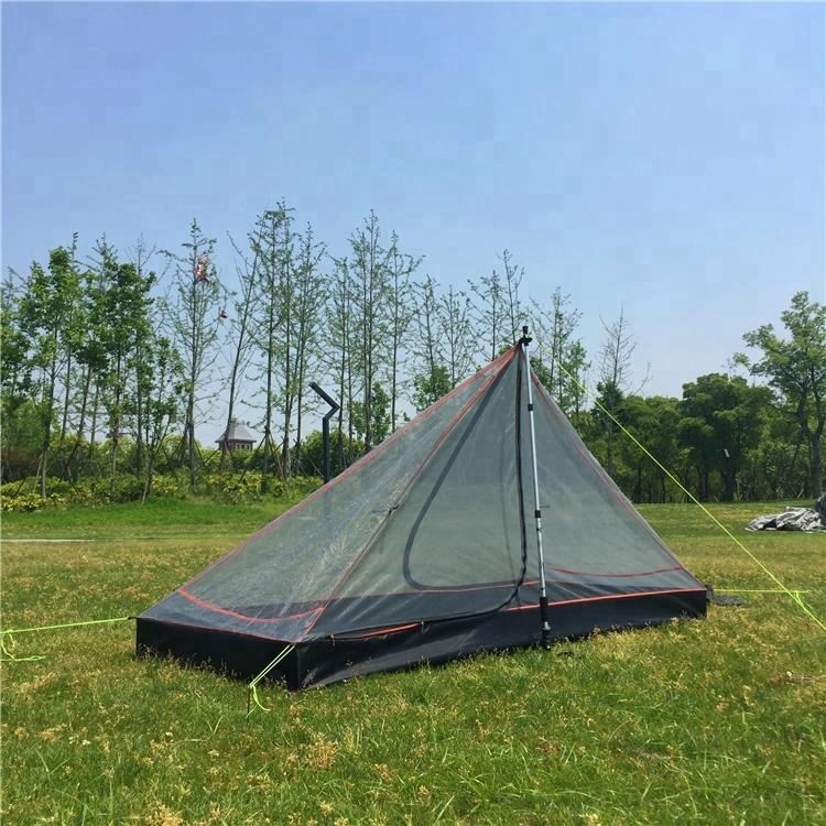 CZX-271 Single Camping Bed Mosquito Net Canopy Hot Selling Lightweight Pyramid Tent with Tent Pegs for Summer Seasons