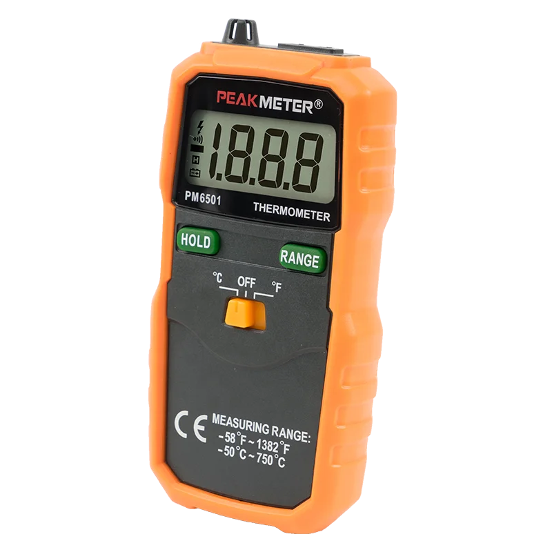 PEAKMETER PM6501 LCD Digital Instant-Read Thermometer Temperature Meter  with Type K Thermocouple Sensor Probe