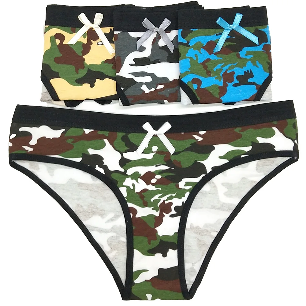 cotton fabric women sexy underwear army