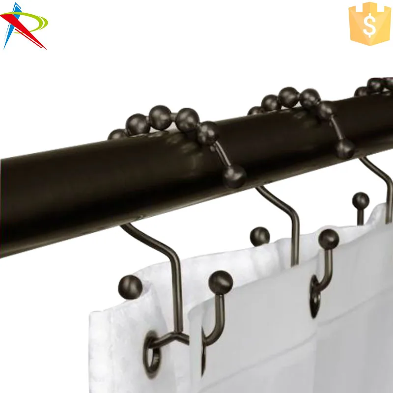 stainless-steel-shower-hooks-brass-bead-bathroom-shower-curtain-ring
