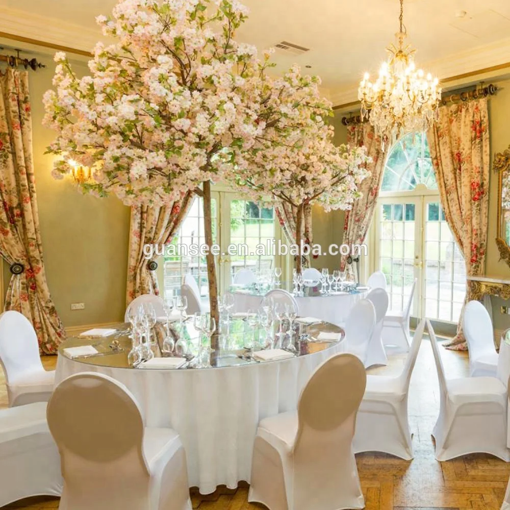 Centerpiece Artificial Cherry Blossom Tree for Wedding Decorations Table Decor