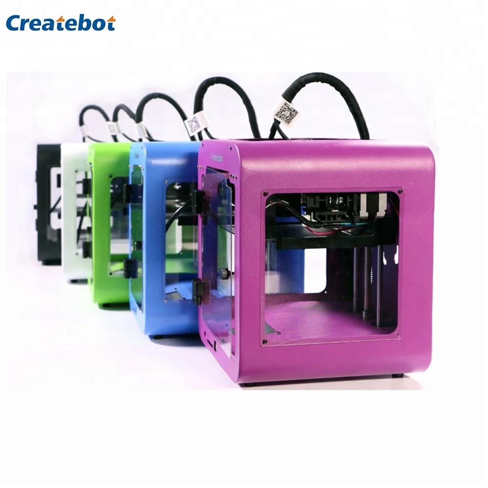 Createbot Super Mini 3D Printer for House Low Price 3D Printer Single Nozzle Touchscreen Easy Printing Machine for Children