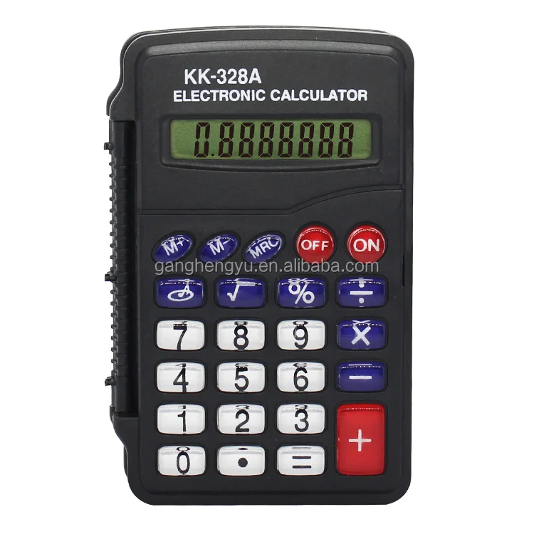 Top Level 8 Digit Mini Clip Cover Protective Electronic Digit Calculator
