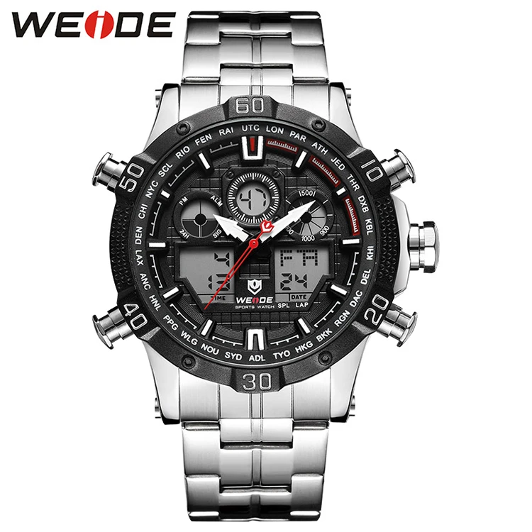 Weide Wh6901-1c 3 Atm Impermeabile Display Digitale A Cristalli Liquidi Del  Giappone Movt Della Vigilanza Del Quarzo In Acciaio Inox Indietro Logo  Personalizzato Orologi Da Polso Da Uomo - Buy Logo Personalizzato