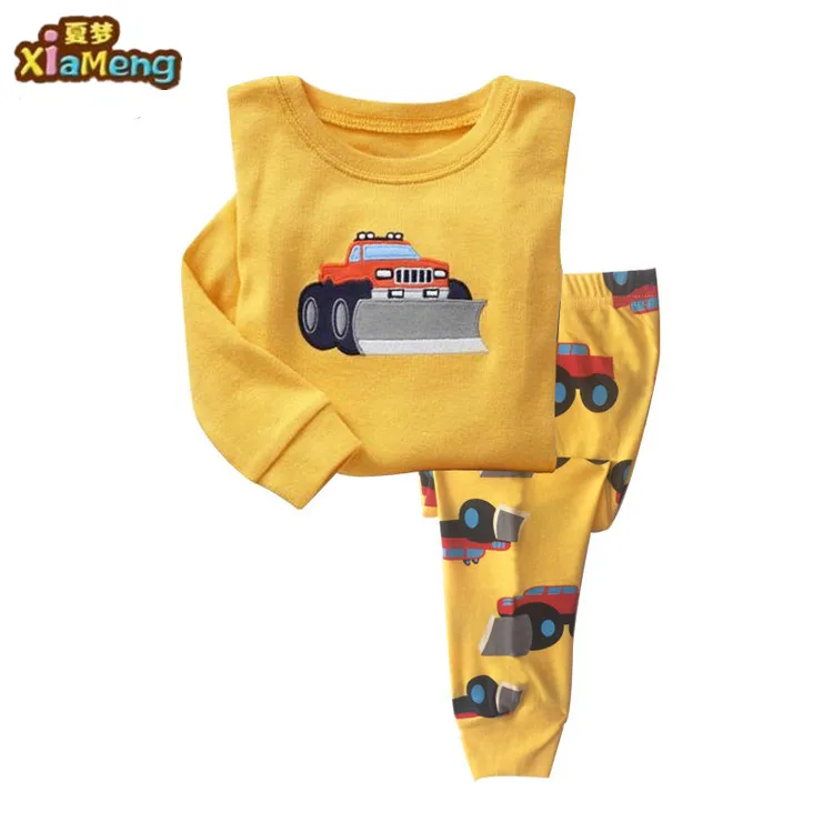 Лидер продаж, высококачественные мягкие хлопковые пижамы для детей, детские хлопковые пижамы