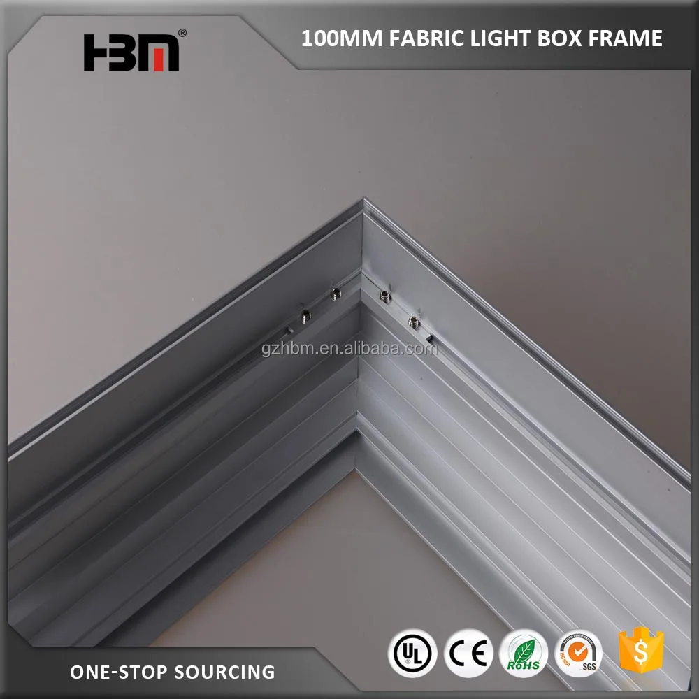 Aluminium Frame Structure Canvas Led Backlit Light Picture Frame for Banners