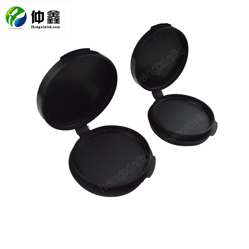 round office fingerprint stamp pad/plastic black