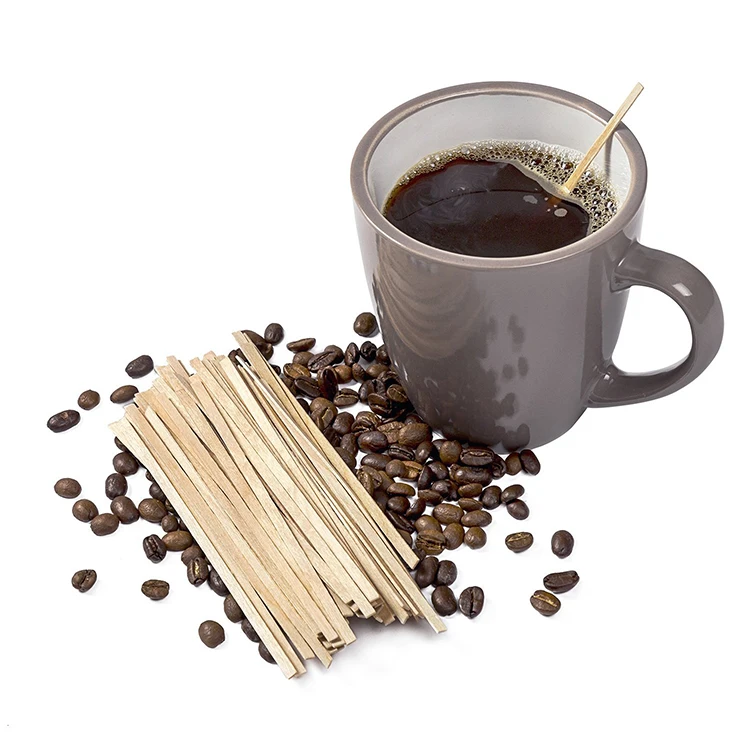 Wooden Coffee stirrers For Hot drinks 5.5'' / 7'' Buy up to 10,000 pcs