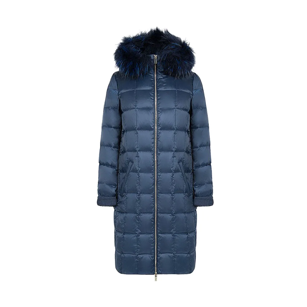 navy down coat