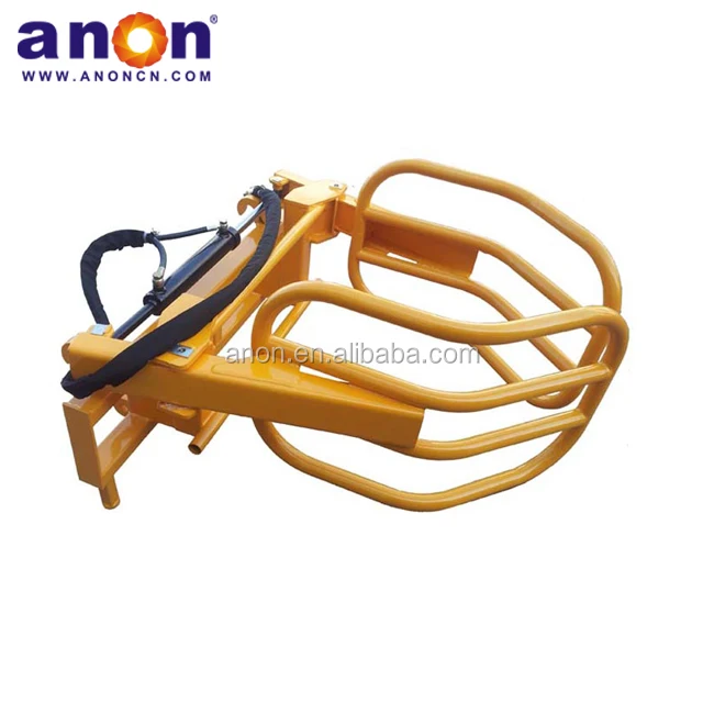 ANON hay Bale Grab High Quality Hydraulic Tractor Silage Bale Grab Bale Gripper