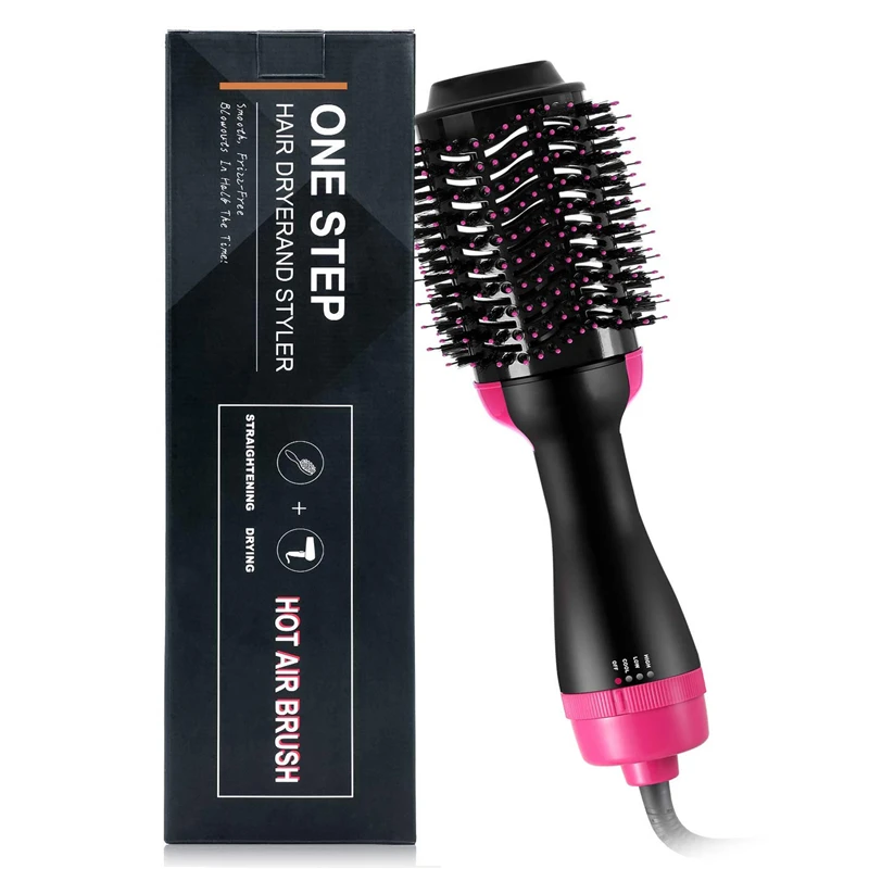 2 in 1 hair dryer & straightening brush