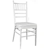 7 bars white wedding chair with coushion