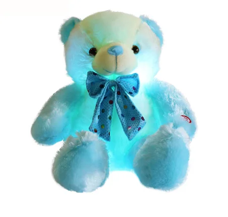 glowing teddy bear