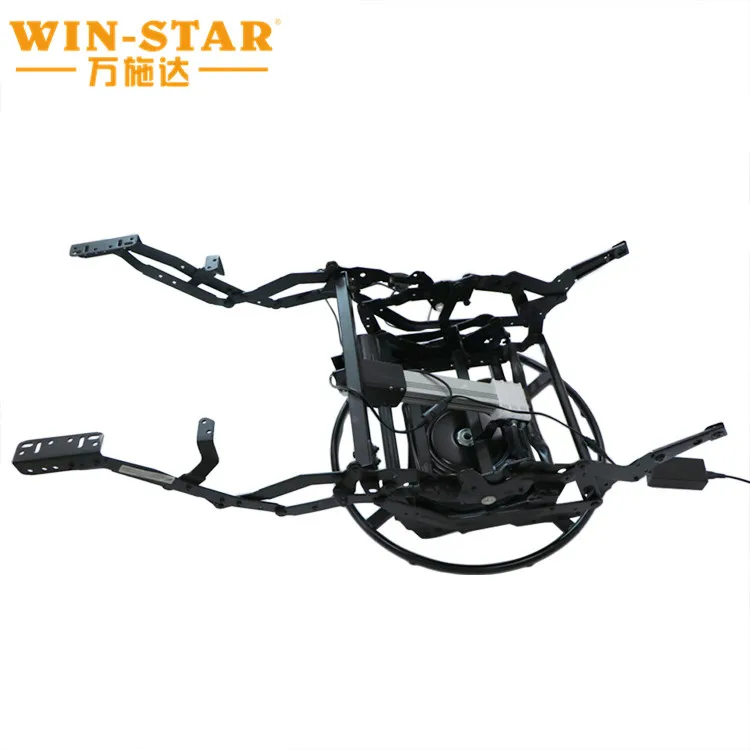 Single Electric Recliner Sofa Mechanism with Swivel Plate