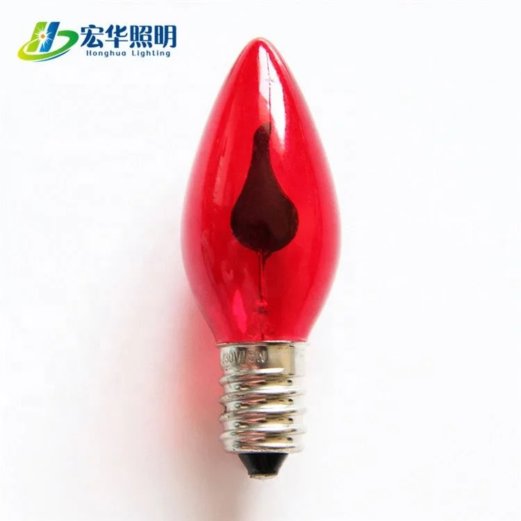 C7 Led Housing Flicker Flame Light Candle Bulb for Home Christmas Decoration