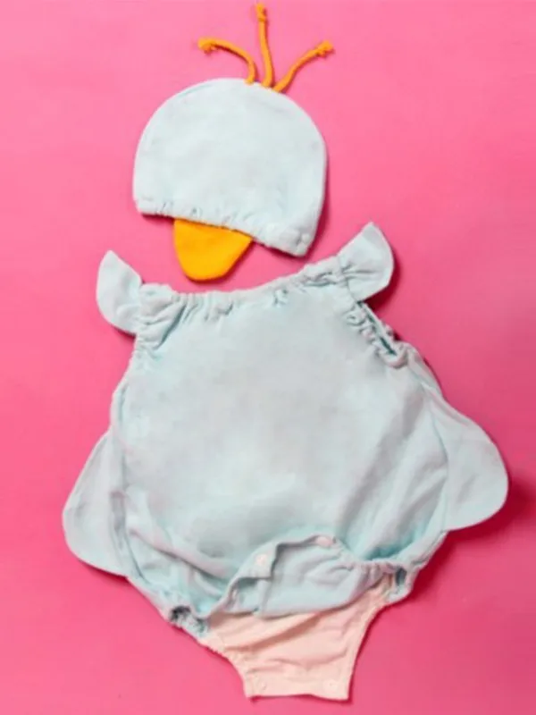 Новый отлично голубые пингвин младенческой костюм KK357