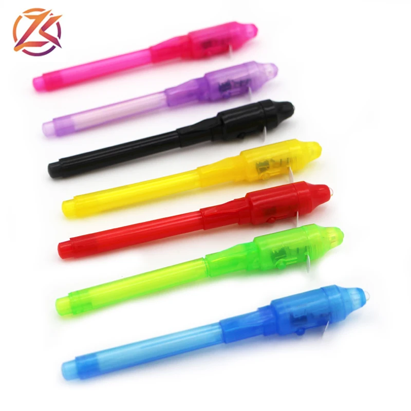 7 colores Nicedeal Bolígrafo de tinta invisible con luz UV lápiz pluma y la escritura suministros 